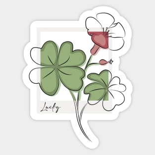 Lucky Clover Sticker